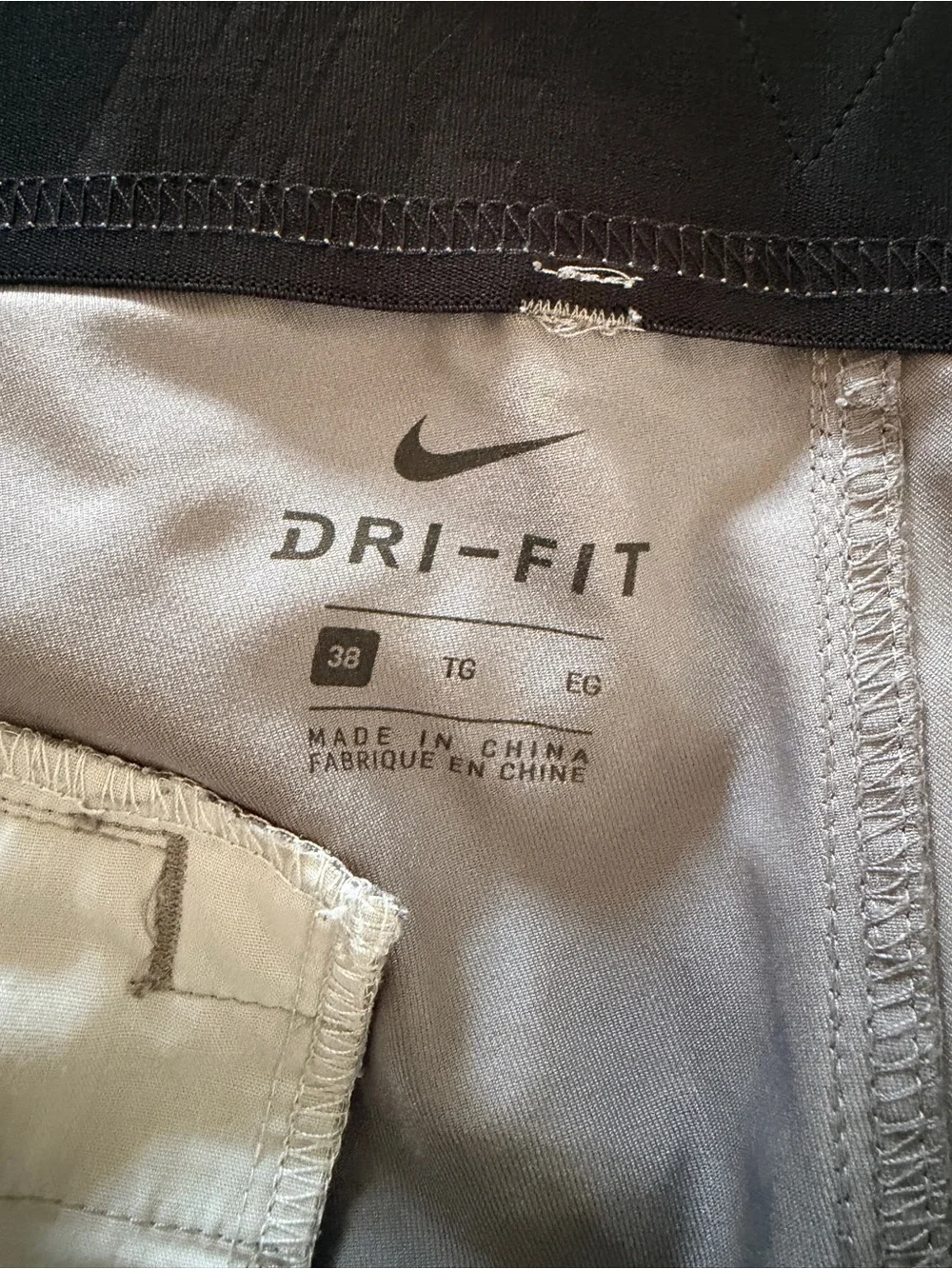 Nike Men's Gray Flat-Front Performance Shorts